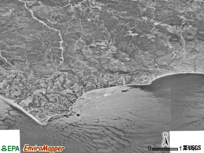 Malibu satellite photo by USGS