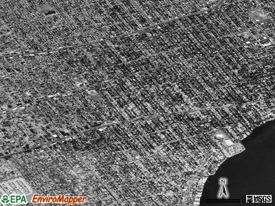 Grosse Pointe Park satellite photo by USGS