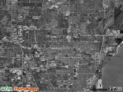 Waukegan satellite photo by USGS