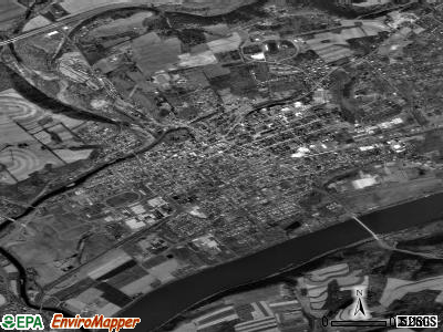 Bloomsburg satellite photo by USGS
