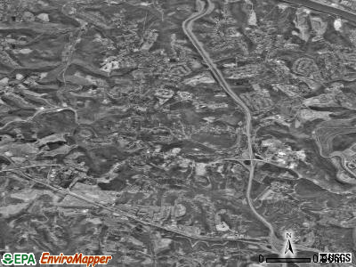 Robinson Township satellite photo by USGS