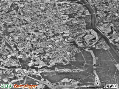 Cayce satellite photo by USGS