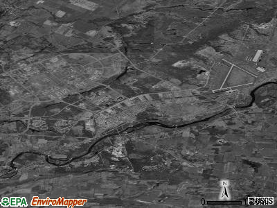 Fort Drum satellite photo by USGS
