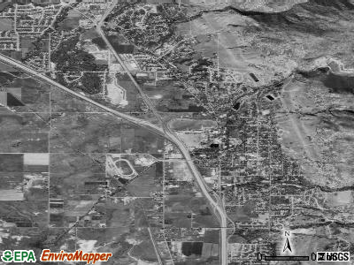 Farmington satellite photo by USGS