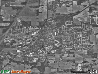 Auburn satellite photo by USGS