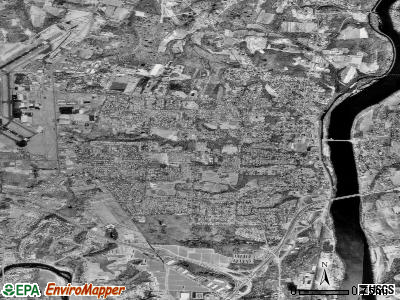 Windsor Locks satellite photo by USGS