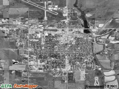 Huron satellite photo by USGS
