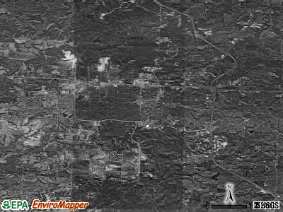 Sandy Springs satellite photo by USGS