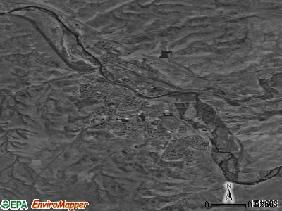 Green River satellite photo by USGS