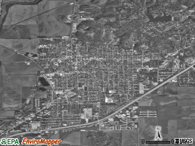 Martinsville satellite photo by USGS