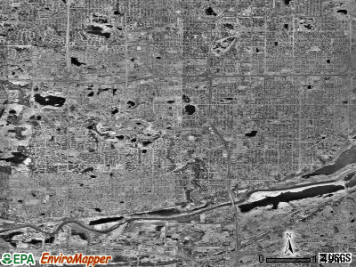 Bloomington satellite photo by USGS