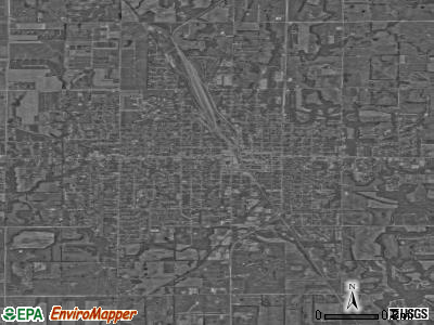 Parsons satellite photo by USGS