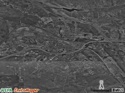 Evanston satellite photo by USGS