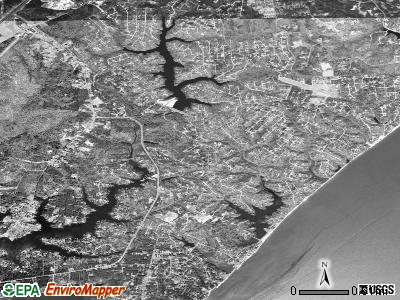 Chesapeake Ranch Estates-Drum Point satellite photo by USGS
