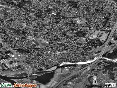 Gladstone satellite photo by USGS