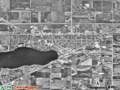 Worthington satellite photo by USGS