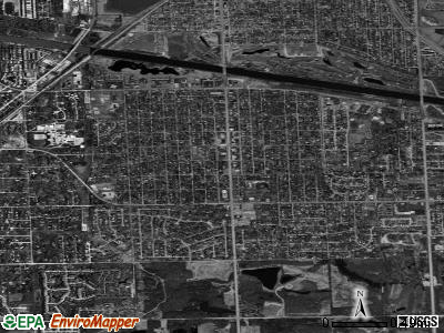 Palos Heights satellite photo by USGS