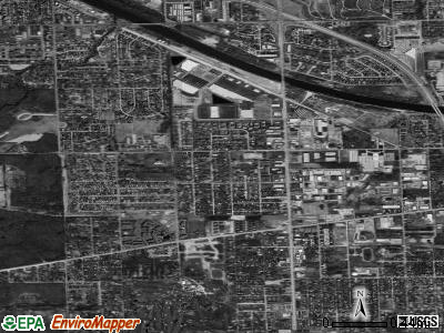 Crestwood satellite photo by USGS