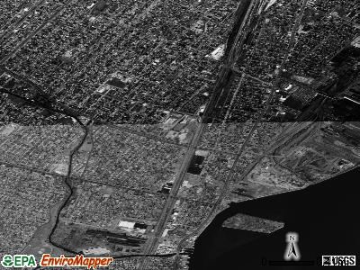 Ecorse satellite photo by USGS