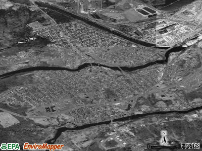 Massena satellite photo by USGS