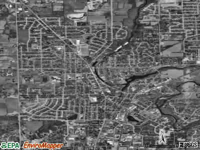 Cedarburg satellite photo by USGS
