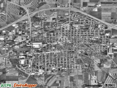 Monroe satellite photo by USGS