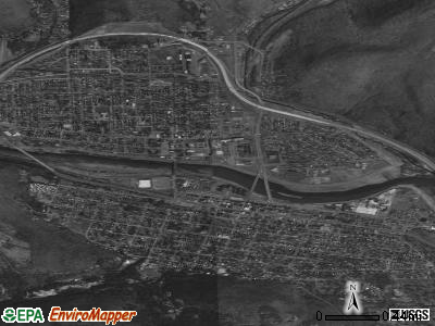 Corning satellite photo by USGS