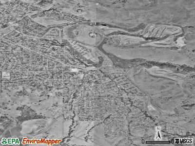 Clayton satellite photo by USGS