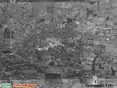 Brownsville satellite photo by USGS