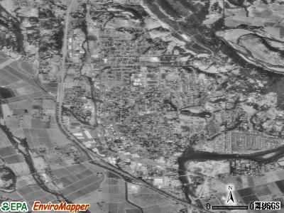Healdsburg satellite photo by USGS