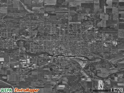 Baraboo satellite photo by USGS