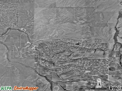 Spring Creek satellite photo by USGS