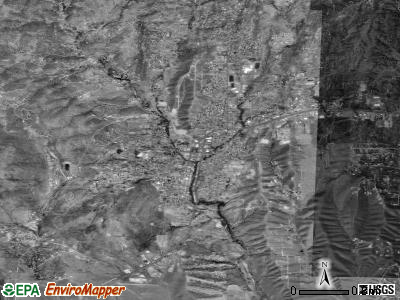 Silver City satellite photo by USGS