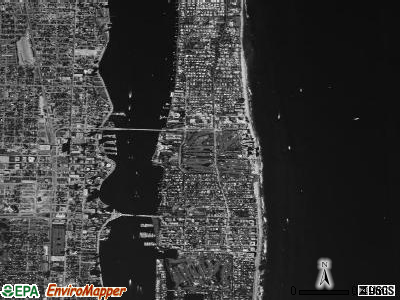 Palm Beach satellite photo by USGS