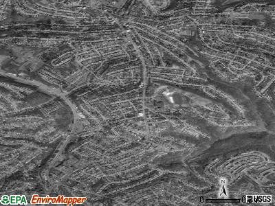 Brentwood satellite photo by USGS