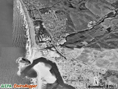 Morro Bay satellite photo by USGS