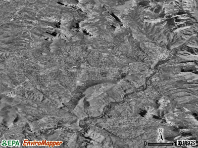 Sedona satellite photo by USGS