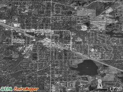 The Village satellite photo by USGS