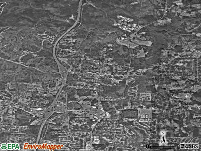 Woodstock satellite photo by USGS