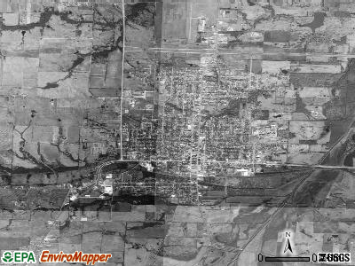 Bonham satellite photo by USGS