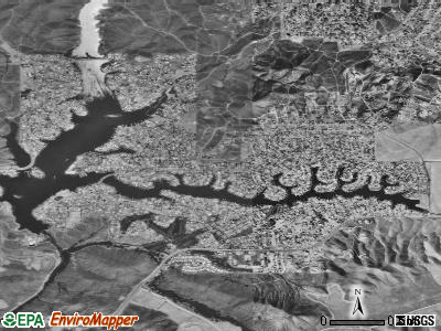 Canyon Lake satellite photo by USGS