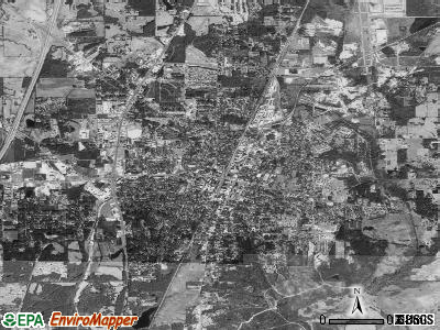 Brookhaven satellite photo by USGS