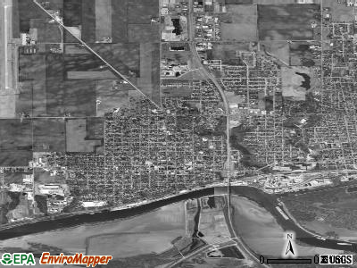 Peru satellite photo by USGS