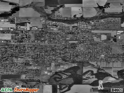 Cornelius satellite photo by USGS