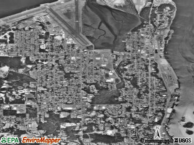 North Bend satellite photo by USGS