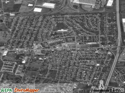 Lincoln Village satellite photo by USGS