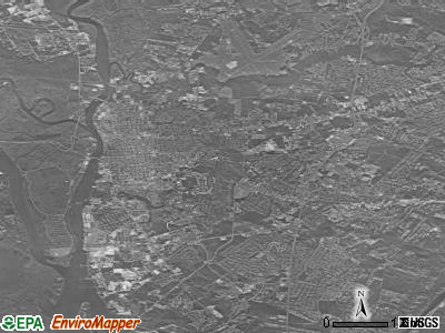 Wilmington satellite photo by USGS
