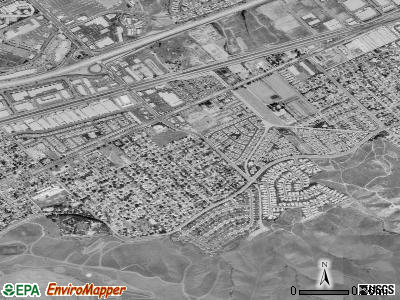 Home Gardens satellite photo by USGS