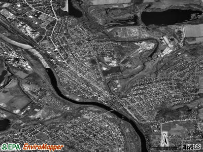 Northampton satellite photo by USGS