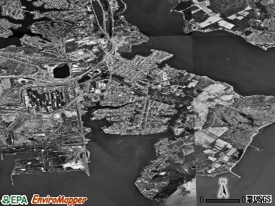 Edgemere satellite photo by USGS